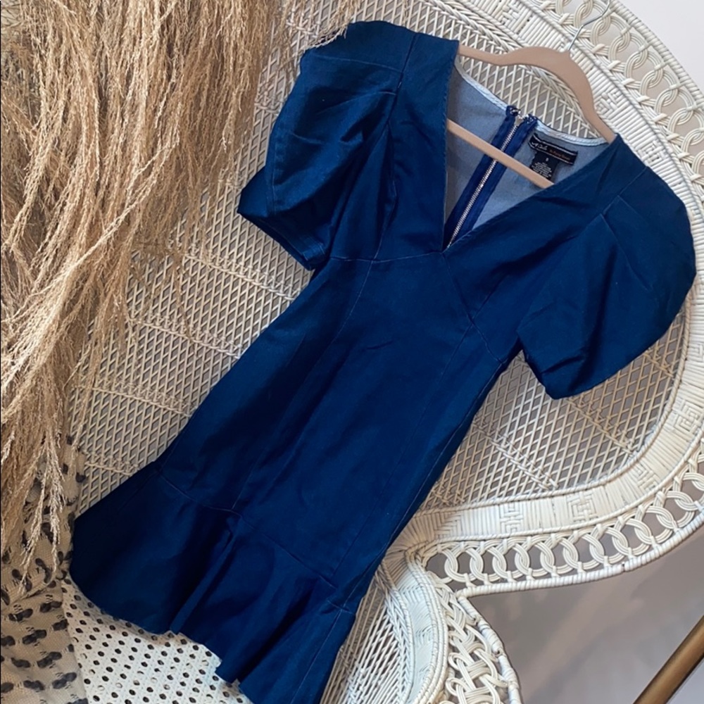Denim Puff Sleeve Dress
